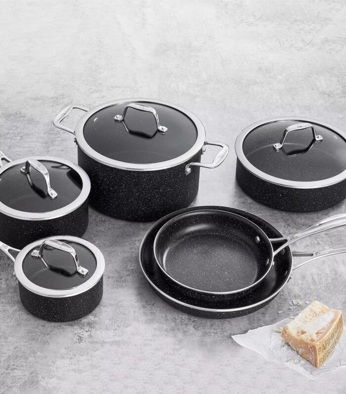 Henckels Capri Notte 10-Piece Nonstick Granitium Cookware Set