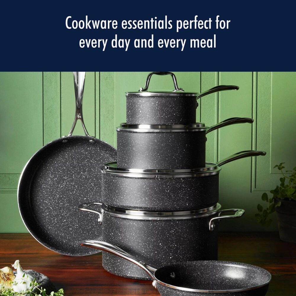 Henckels Capri Notte 10-Piece Nonstick Granitium Cookware Set - Image 2