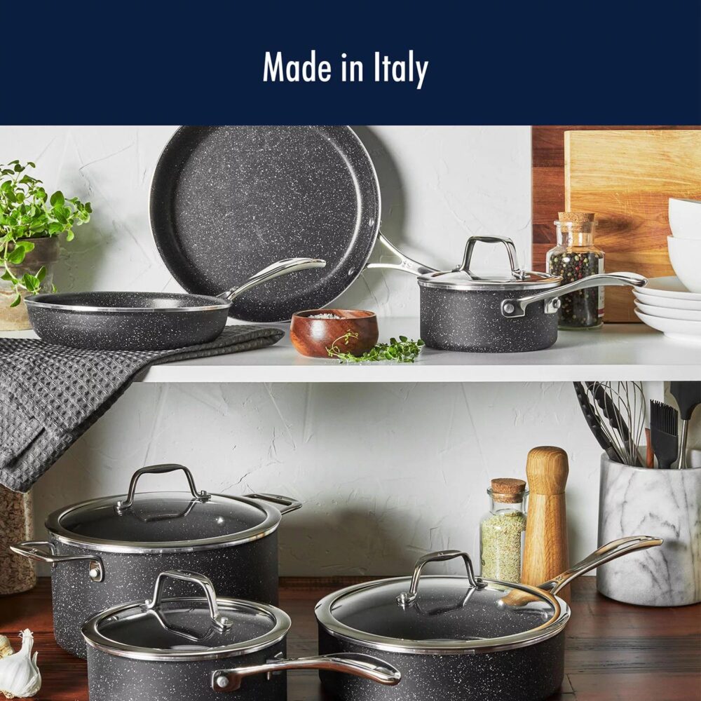 Henckels Capri Notte 10-Piece Nonstick Granitium Cookware Set - Image 4