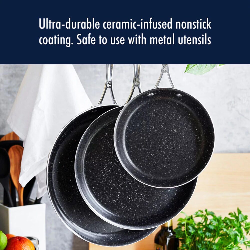Henckels Capri Notte 10-Piece Nonstick Granitium Cookware Set - Image 6