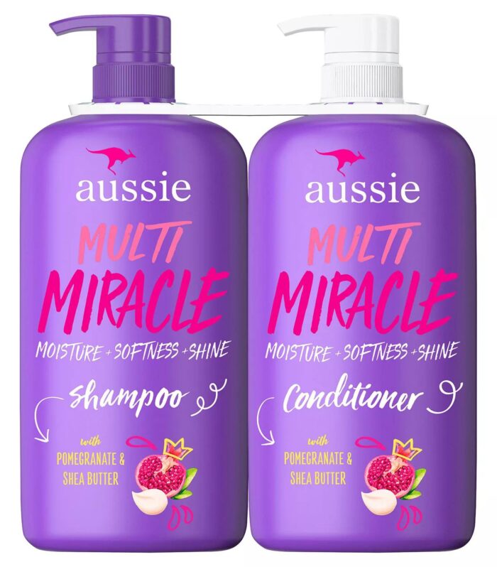 Aussie Multi Miracle 3-in-1 Shampoo and Conditioner, 33.8 fl. oz., 2 pk.