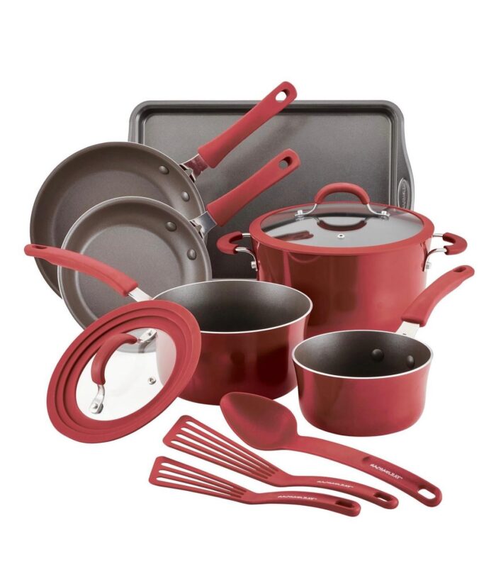Rachael Ray Cook + Create Aluminum Nonstick Cookware Set, 11 Piece