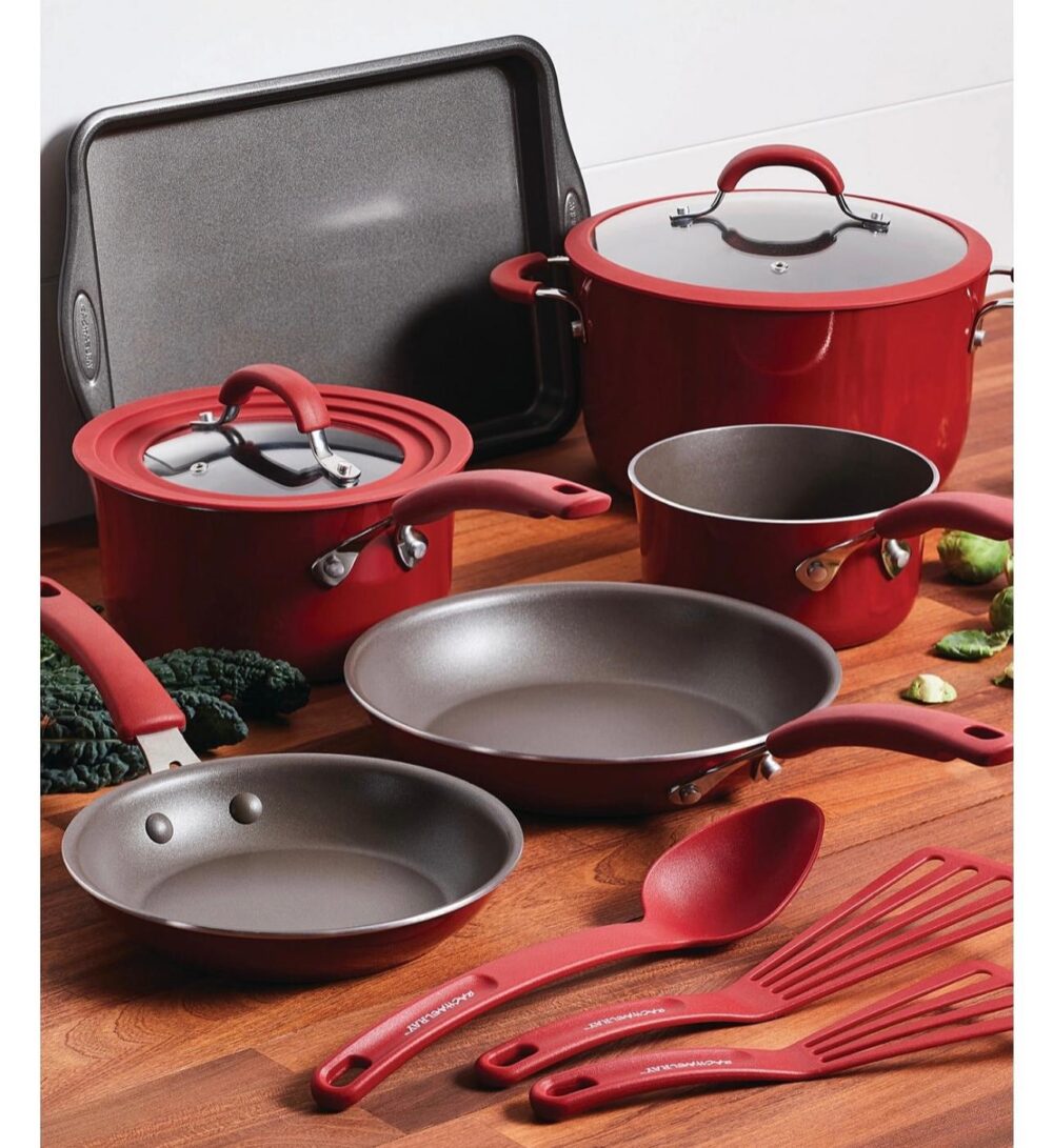 Rachael Ray Cook + Create Aluminum Nonstick Cookware Set, 11 Piece - Image 4