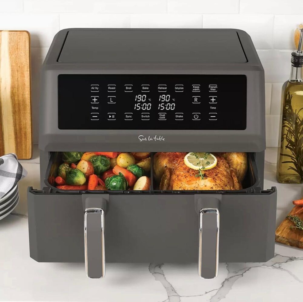 Sur La Table Digital Air Fryer Dual Basket 10.4L