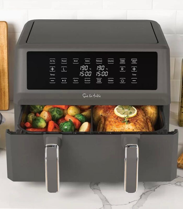 Sur La Table Digital Air Fryer Dual Basket 10.4L