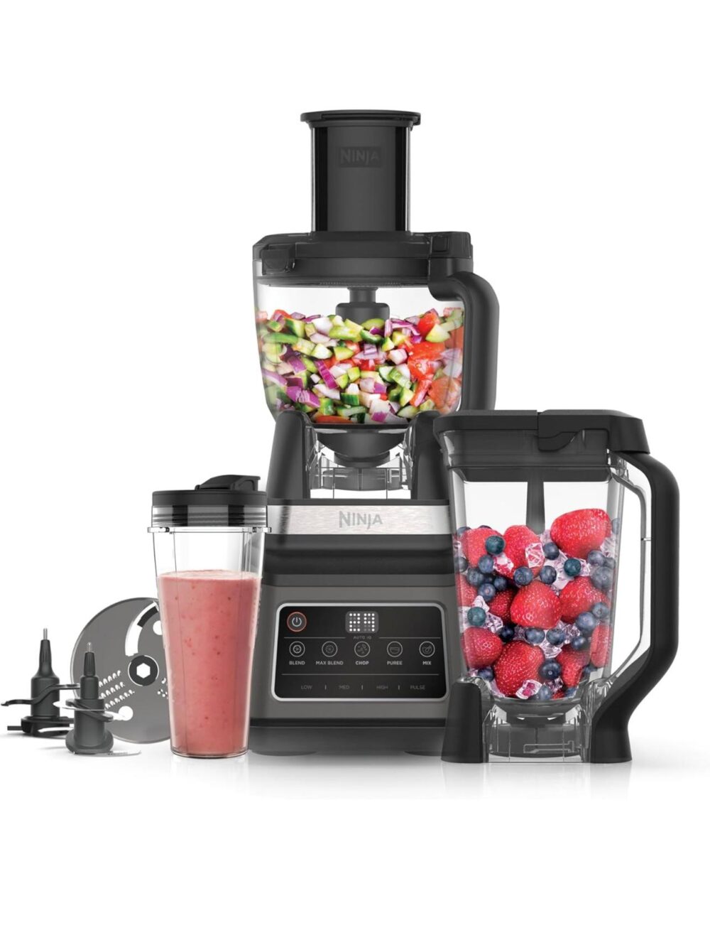 Ninja 3-in-1 Food Processor & Blender with 5 Automatic Programs