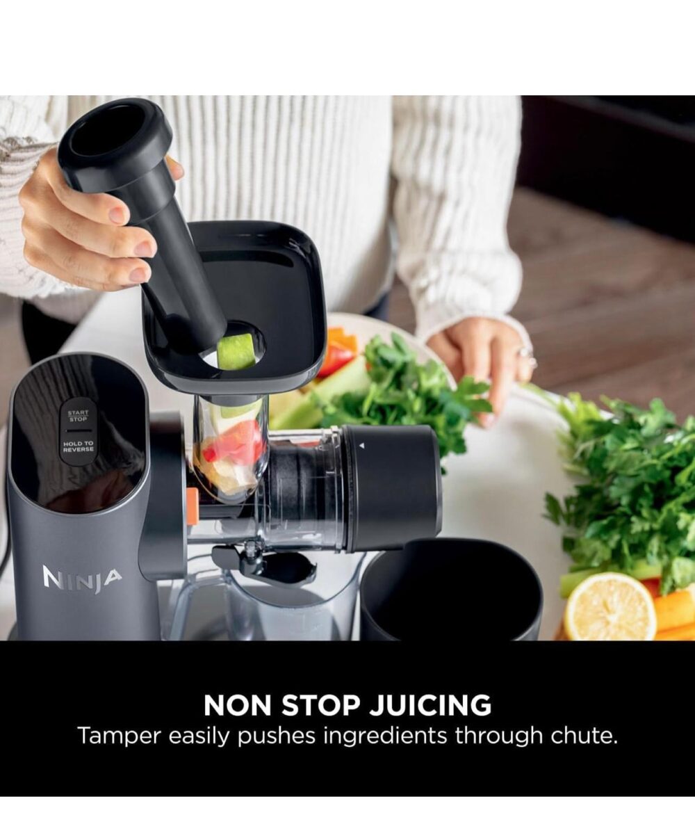 Ninja Cold Press Juicer Machine with 700ml Jug & 1.1L Pulp Container - Image 2