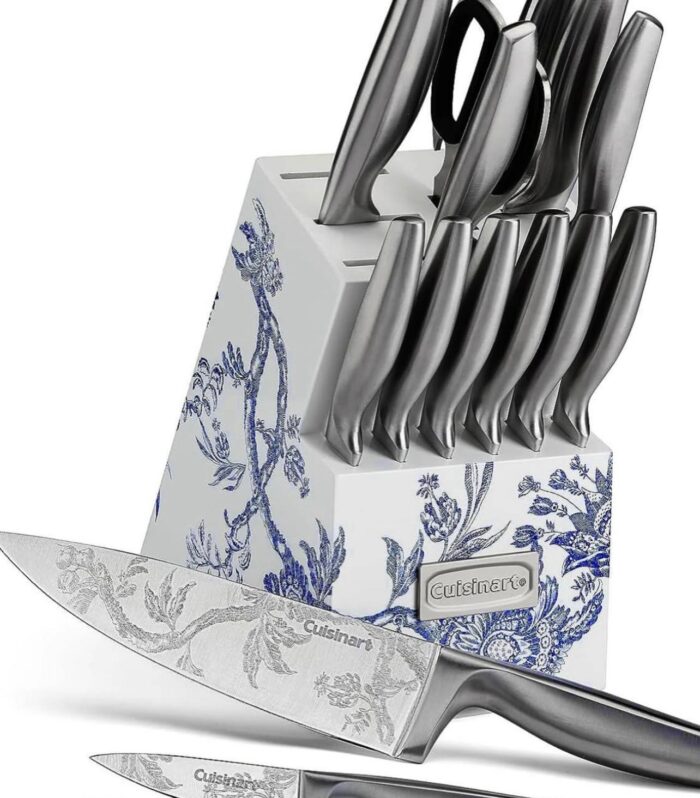 Caskata X Cuisinart Limited Edition Arcadia 15 pc. German Stainless Steel Cutlery Block