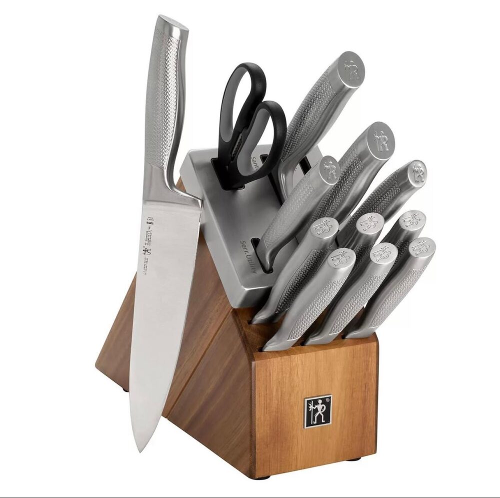 Henckels Diamond 13-Piece Self-Sharpening Acacia Block Set - Image 2
