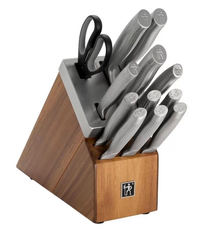 Henckels Diamond 13-Piece Self-Sharpening Acacia Block Set