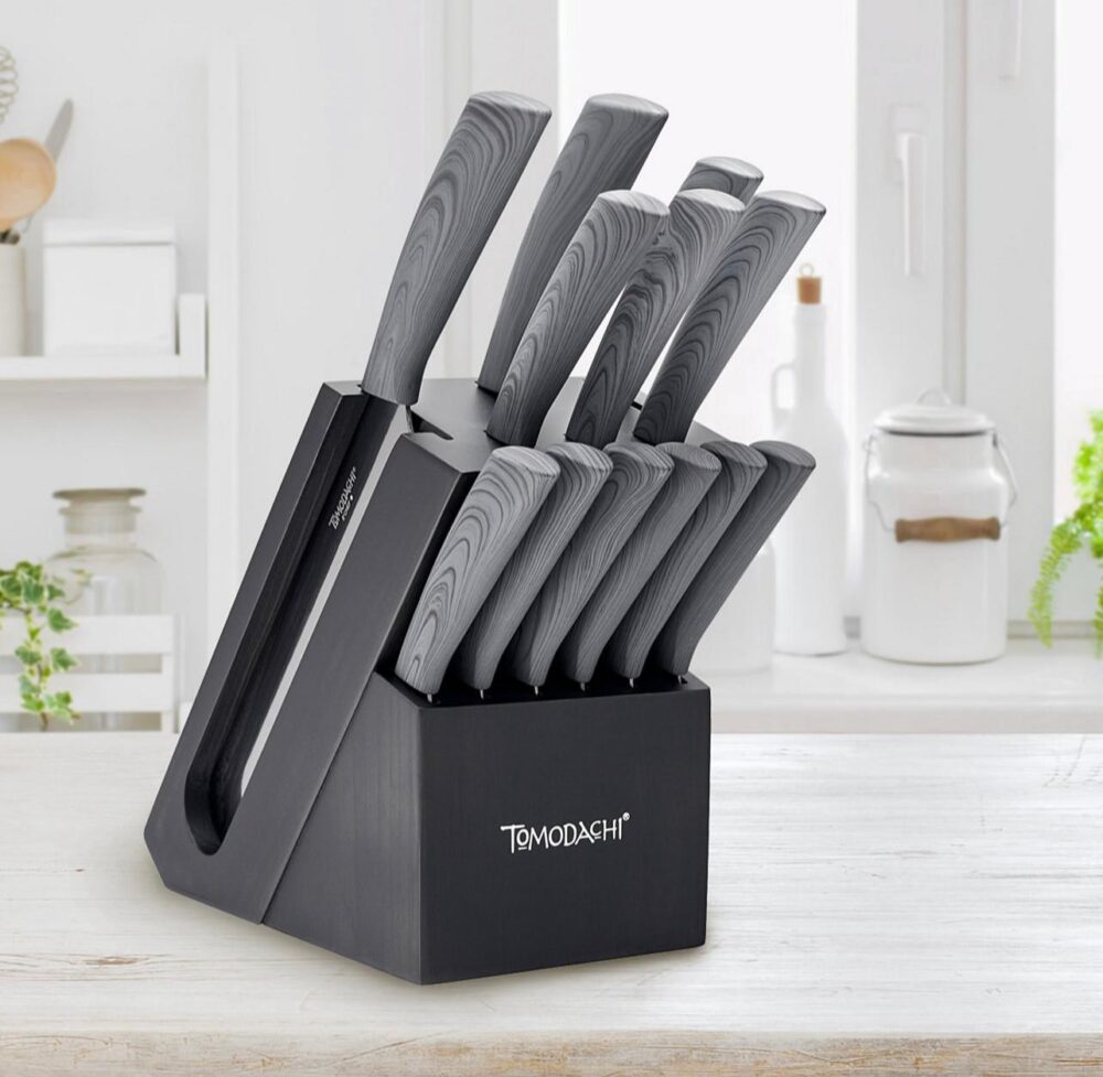 Hampton Forge Tomodachi Raintree Ash 13-Pc. Knife Block Set