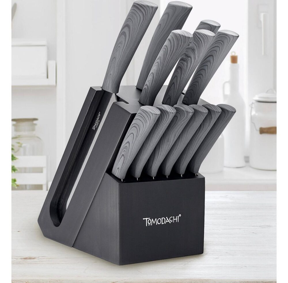 Hampton Forge Tomodachi Raintree Ash 13-Pc. Knife Block Set - Image 2