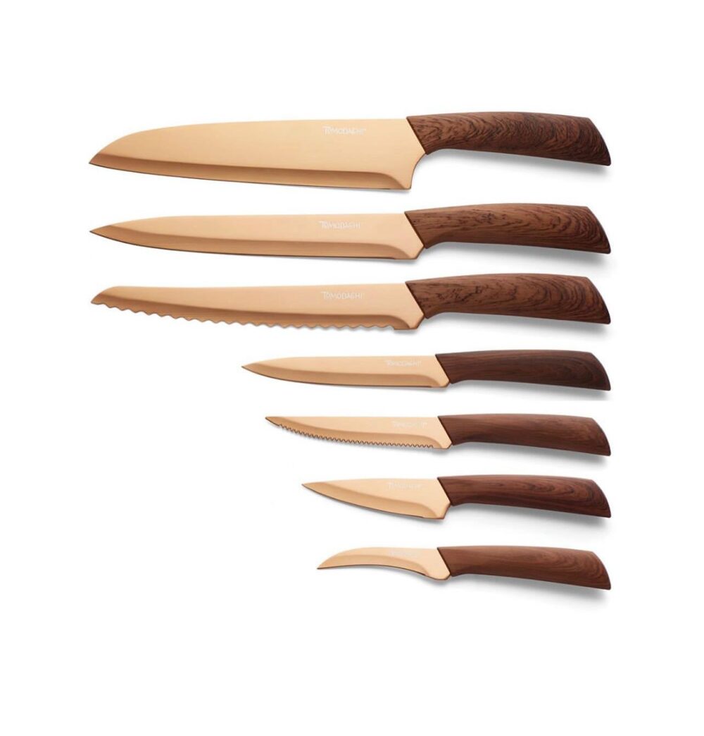 Hampton Forge 13 Piece Raintree Copper Block Cutlery Set - Image 2
