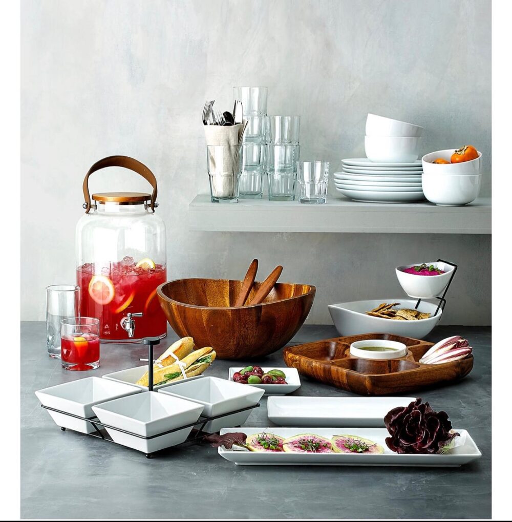 The Cellar Whiteware Serveware 4 Section Condiment Dish - Image 2