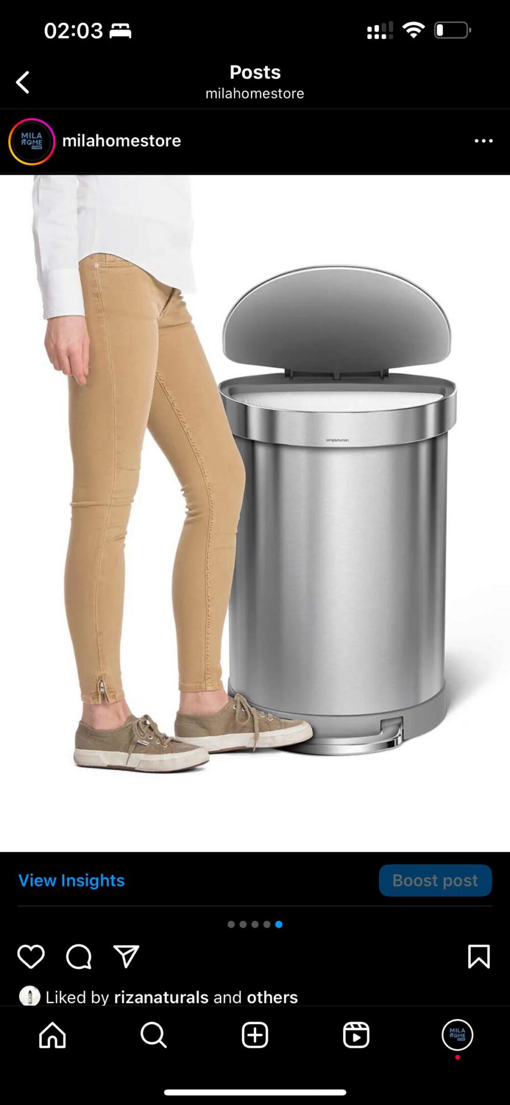 Simple Human 60&4.5L Trash Can - Image 5