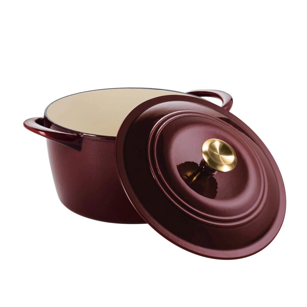 Tramontina Enameled Cast Iron 7-Quart Covered Round Dutch Oven - Image 7
