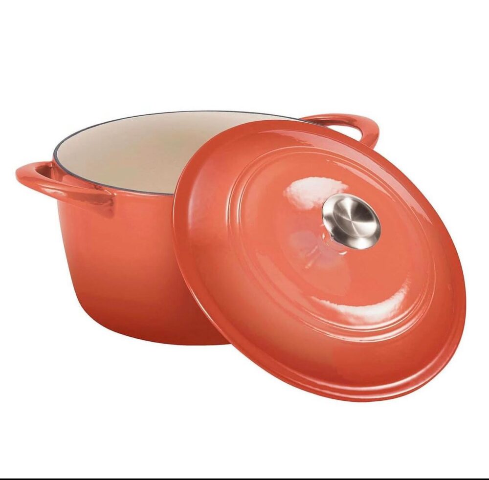 Tramontina Enameled Cast Iron 7-Quart Covered Round Dutch Oven - Image 9