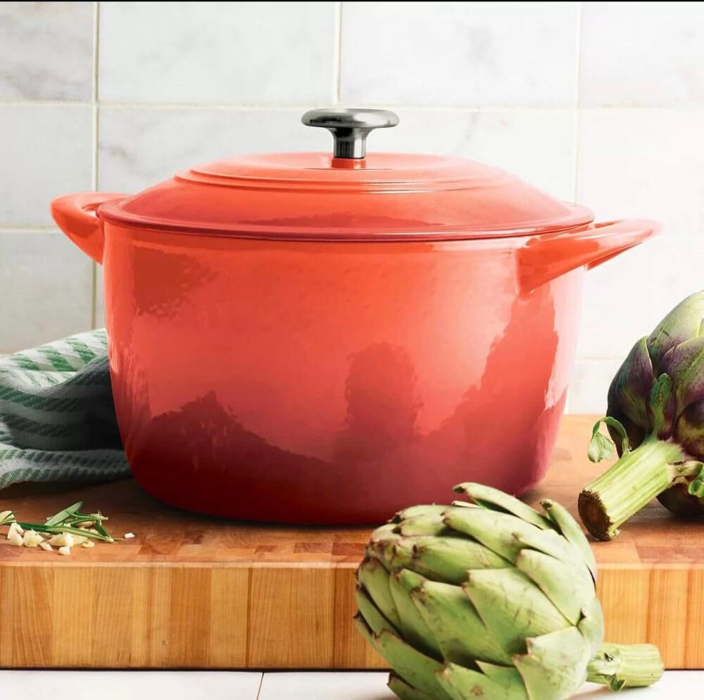 Tramontina Enameled Cast Iron 7-Quart Covered Round Dutch Oven - Image 11