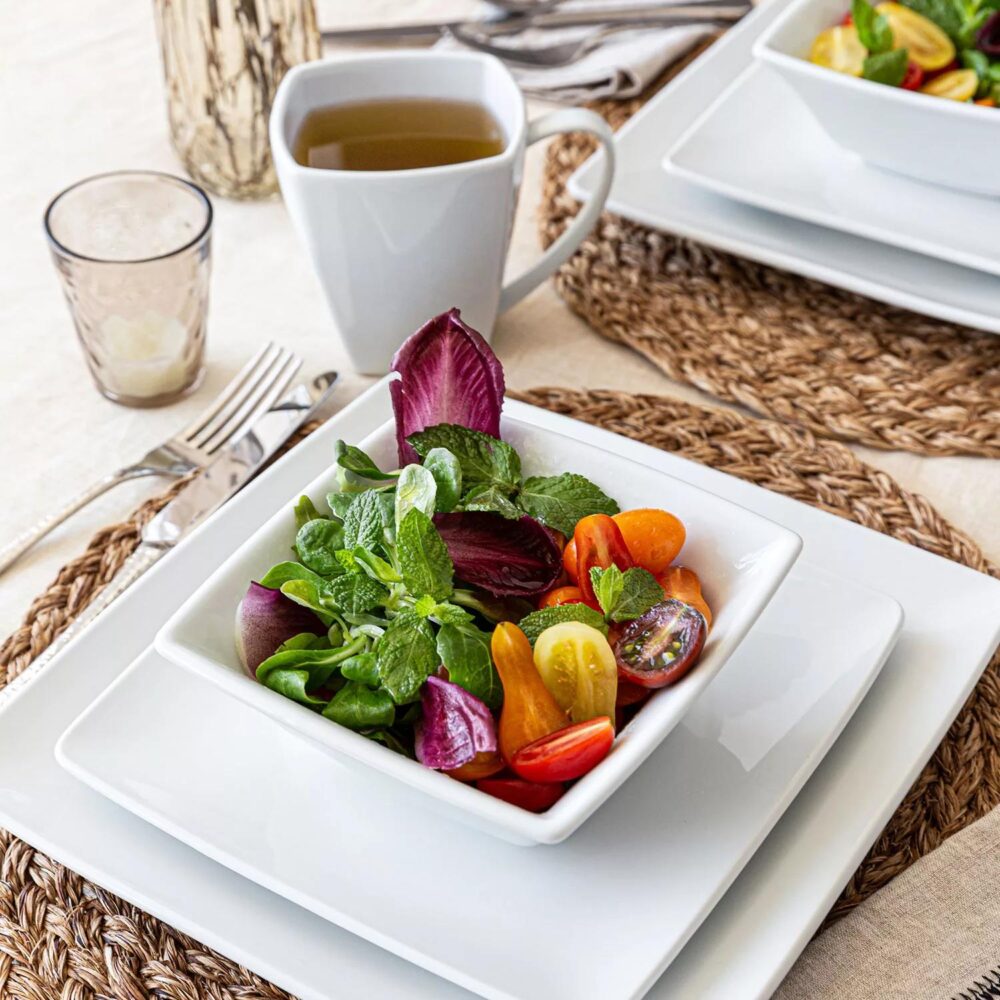 Over & Back 32-Piece Squared Dinnerware Set - Image 5