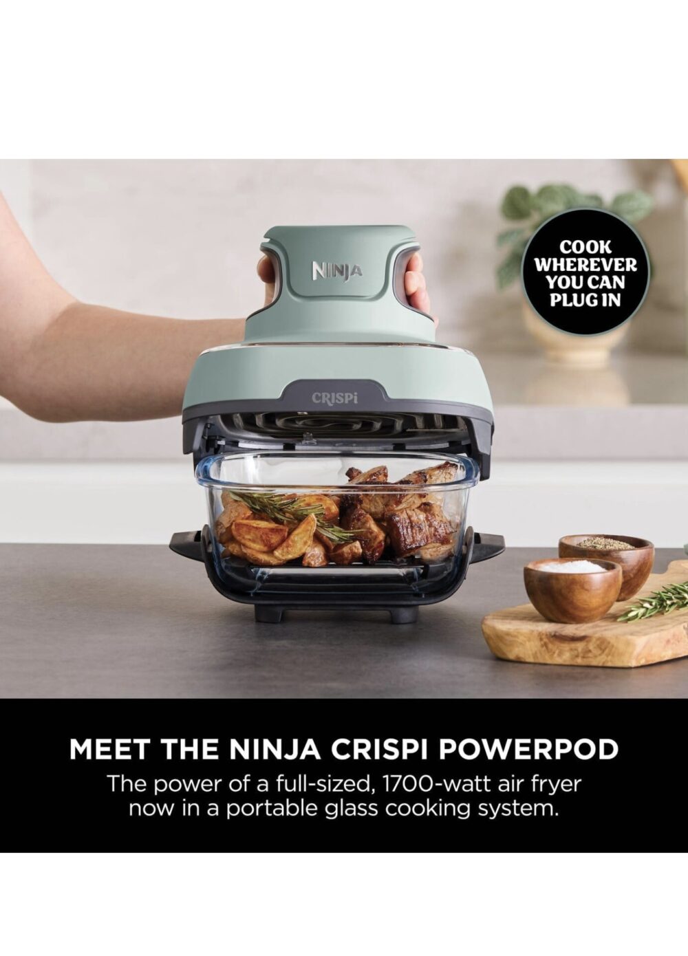 Ninja CRISPi 4-in-1 Portable Glass Air Fryer - Image 16