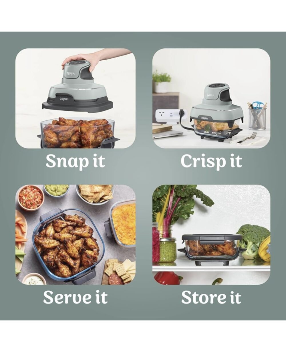 Ninja CRISPi 4-in-1 Portable Glass Air Fryer - Image 14