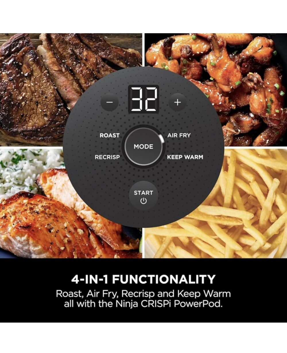 Ninja CRISPi 4-in-1 Portable Glass Air Fryer - Image 9