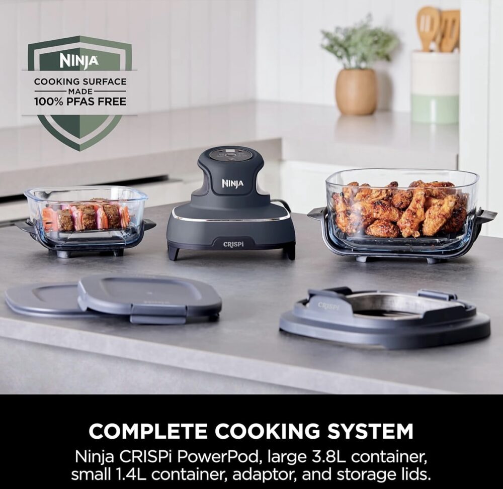 Ninja CRISPi 4-in-1 Portable Glass Air Fryer - Image 2