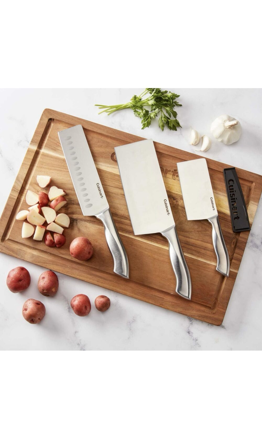 Cuisinart Classic 6-Piece Stainless Steel Chopping Cleaver Set - Image 4