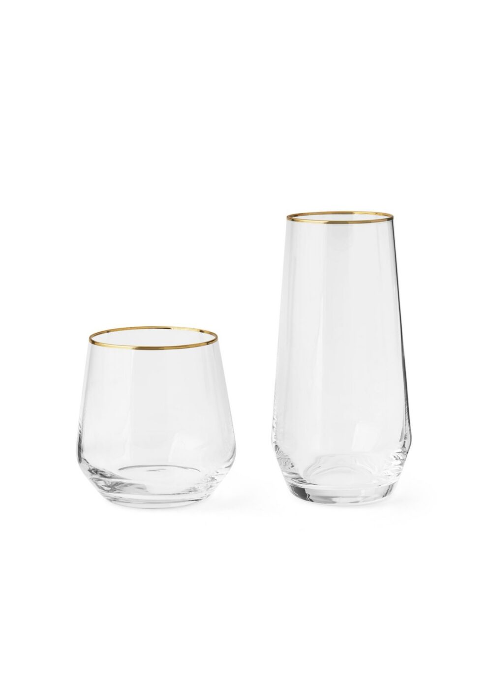 Member's Mark 12-Piece Modern Gold Rim Crystal Drinkware Set - Image 6