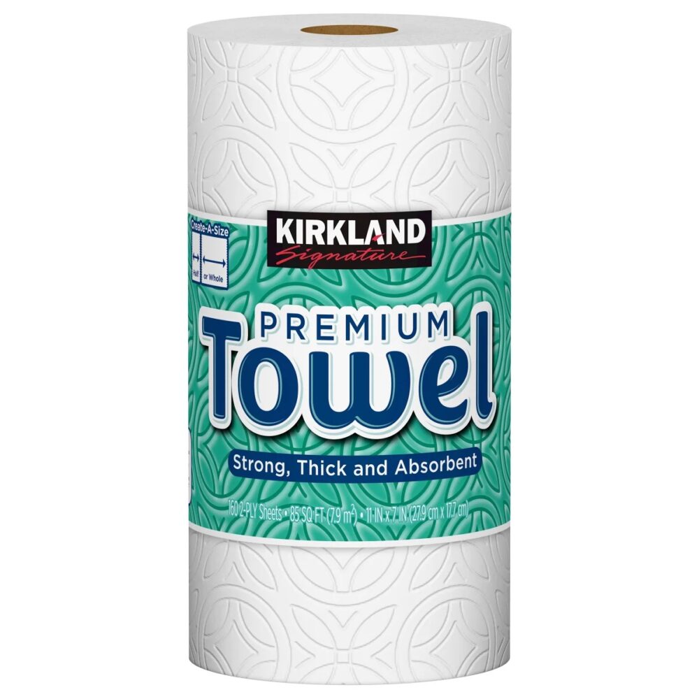 Kirkland Signature Paper Towels, 2-Ply, 160 Sheets, 12 Individually Wrapped Rolls - Image 2