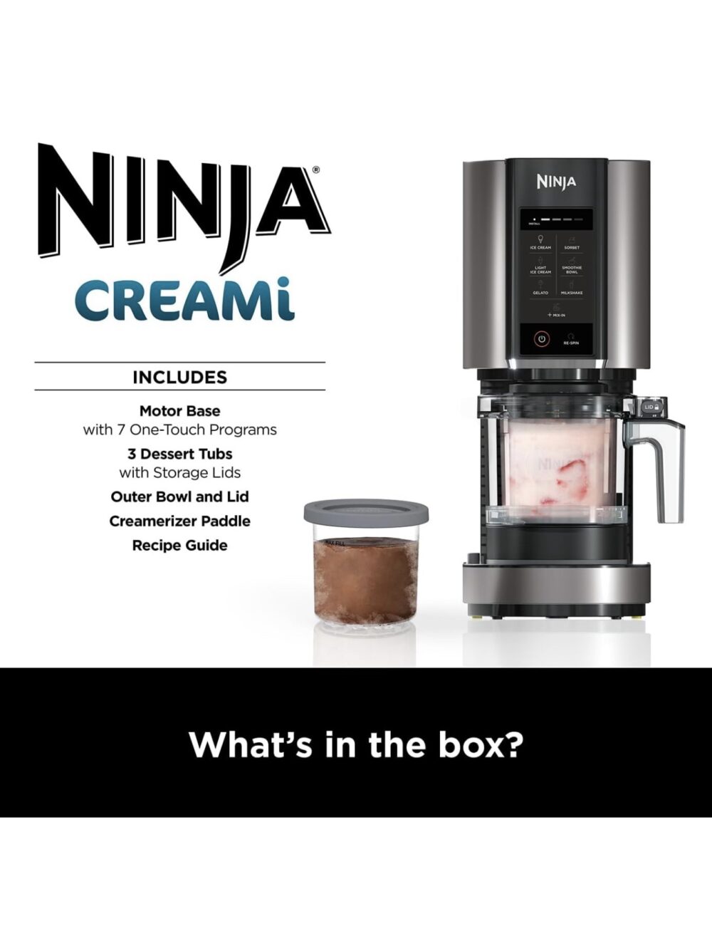 Ninja CREAMi Ice Cream Maker & Frozen Dessert Maker, NC300UK - Image 9