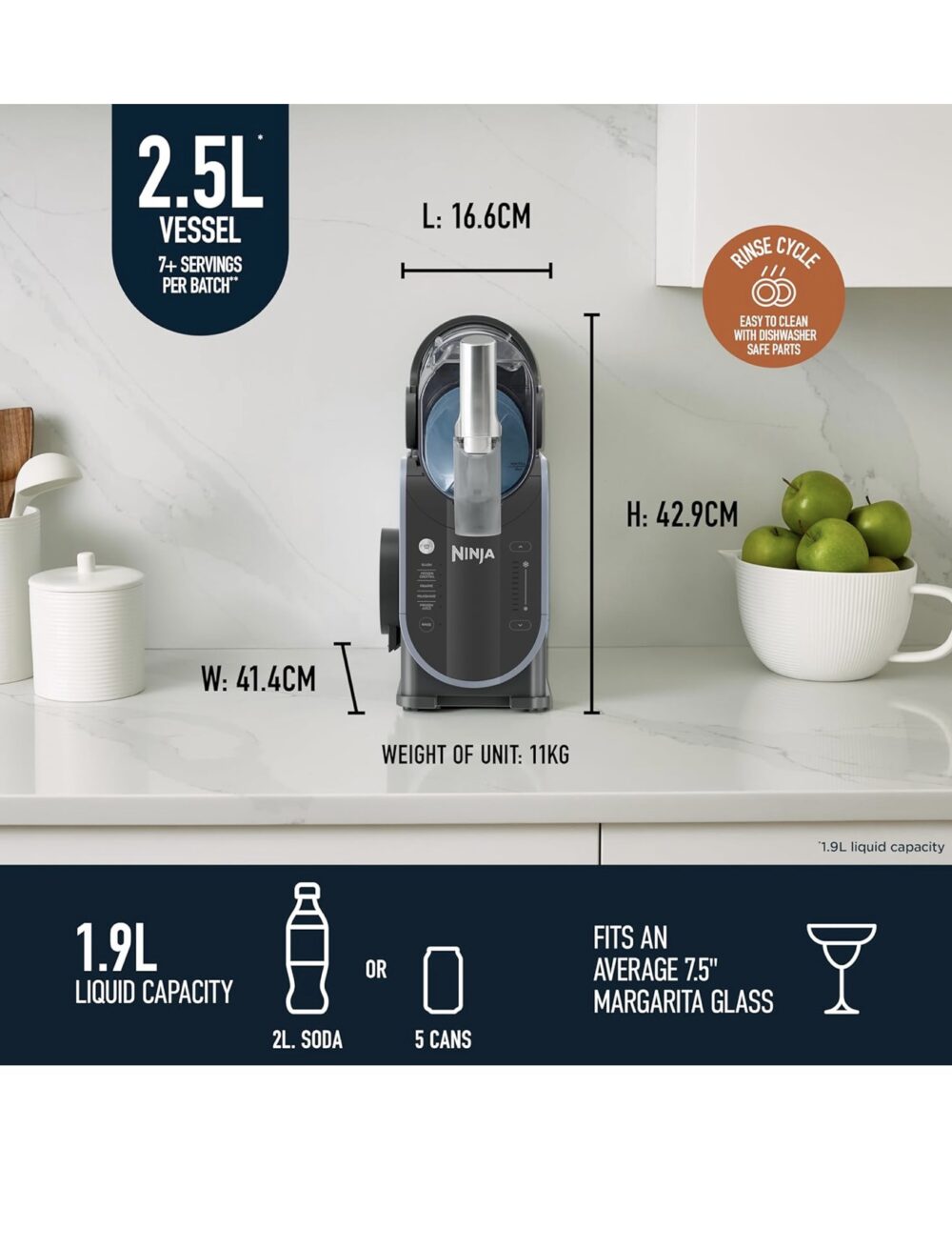 Ninja SLUSHi Frozen Drink Maker FS301UK - Image 7