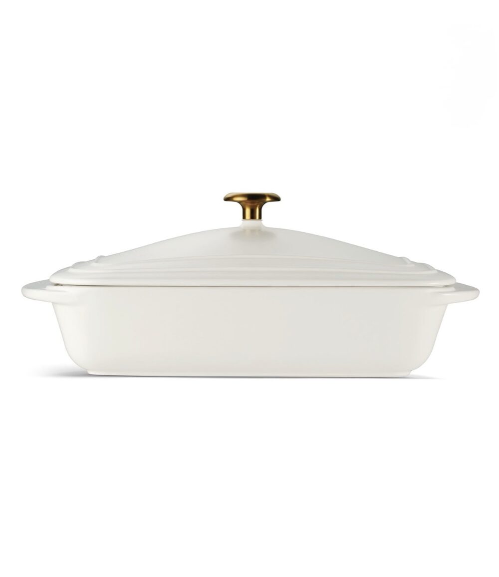 Tramontina 13.6" x 9.6" Ceramic Covered Bakeware with Stainless Steel Knob (Choose Color) - Image 2