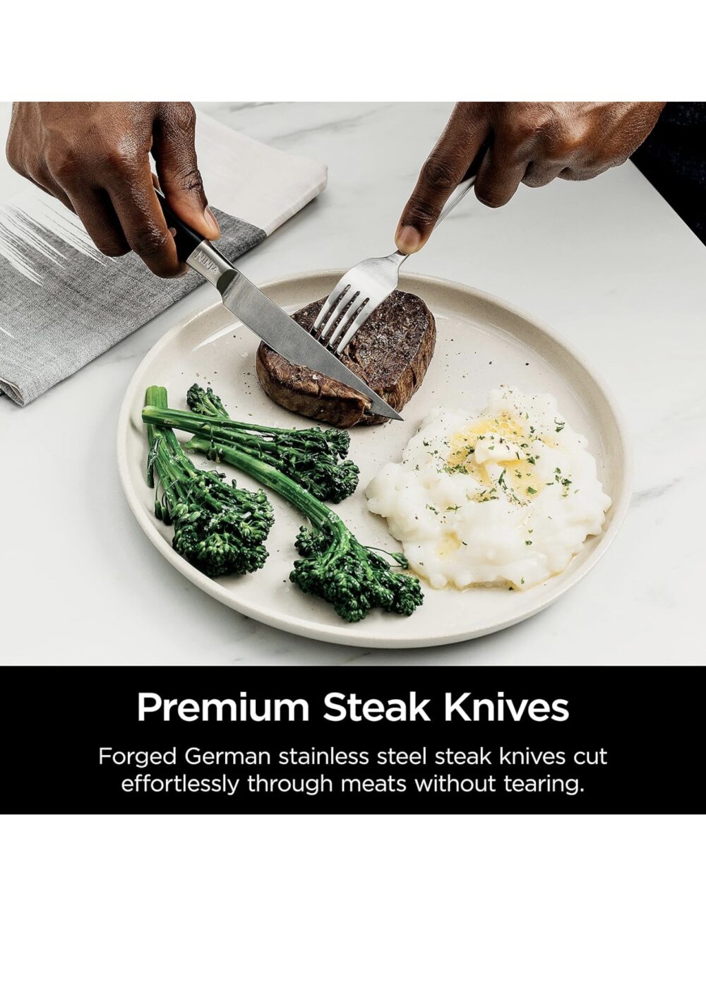 Ninja Foodi StaySharp Knife Block with Integrated Sharpener – Deluxe 14-Piece Set K32014EUUK - Image 6