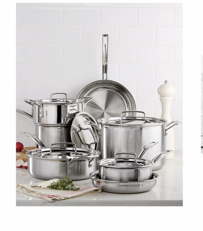 Cuisinart 12-Piece MultiClad Pro Triple Ply Stainless Stainless Steel Pots and Pans Set