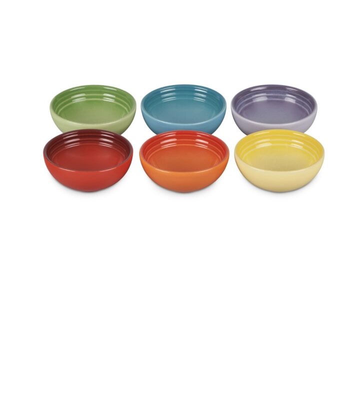 Le crueset Set of six stoneware pinch bowls