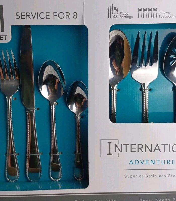 International Silver Adventure 51pc Flatware set Service for 8