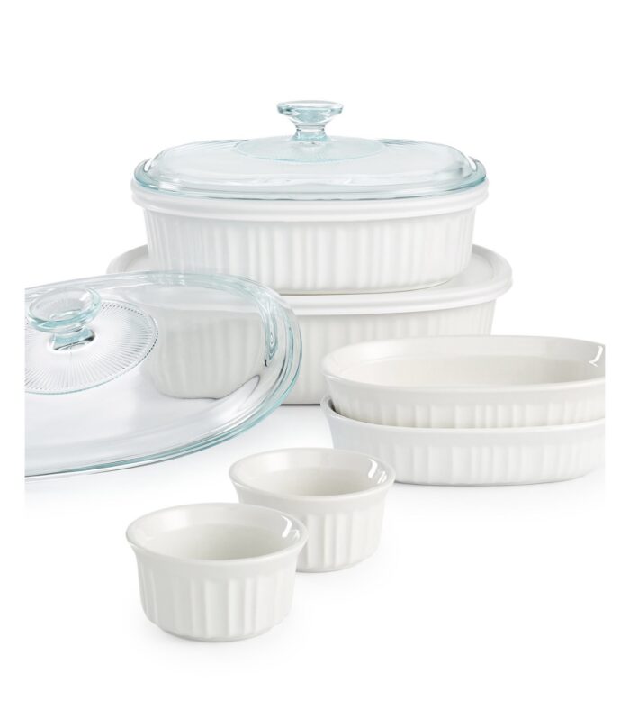 Corningware French White 10pc Bakeware Set
