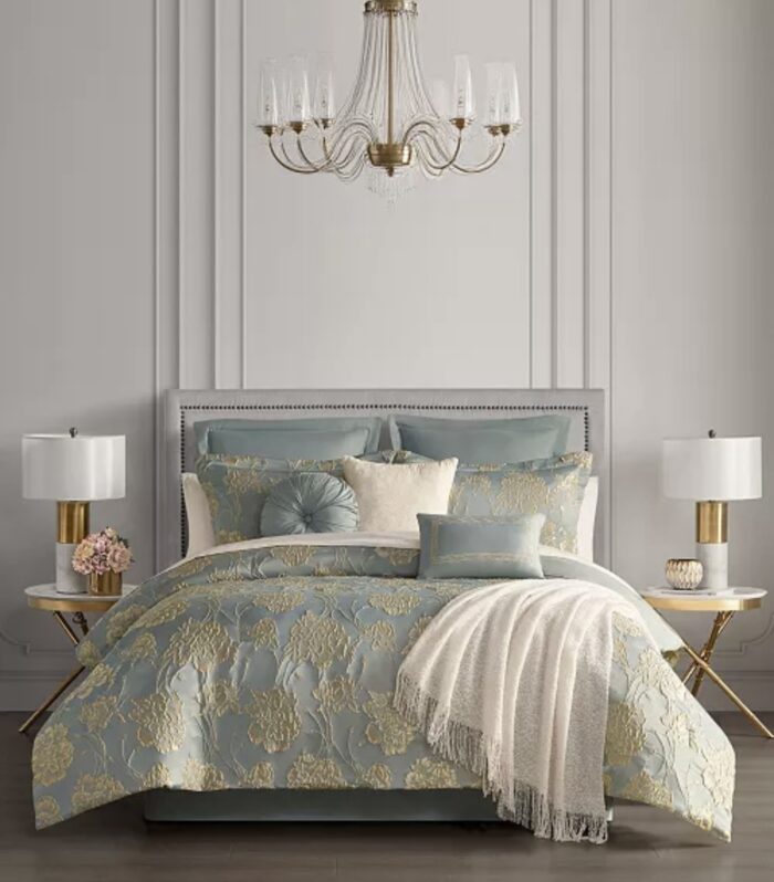 Avignon Floral Jacquard Bed Set- King Size